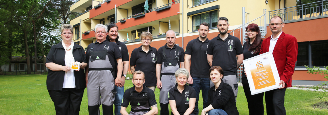Das Team der WBG Aufbau zur Auszeichnung