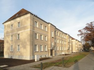 Seehaus-Siedlung nach der energetischen Sanierung (Wohnhaus der WBG "Aufbau" Strausberg