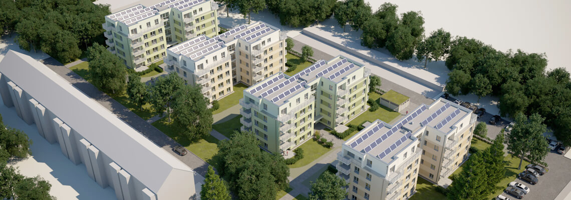 Quartier am Märchenwald: Neubau von 4 energieeffizienten Stadtvillen in Strausberg