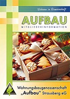 Titelseite der Mitgliederinformation der WBG "Aufbau" Strausberg, Ausgabe 2/2024