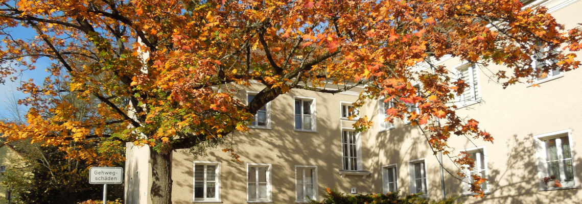 Das Haus Ringstraße 6/8 strahlt in Herbstfarben